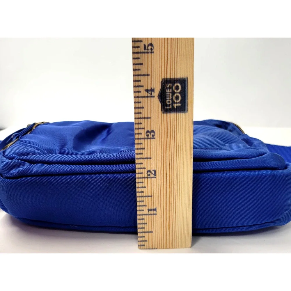 Travelon Crossbody Bag Blue Small Adjustable Strap Multi Pocket Travel Purse
